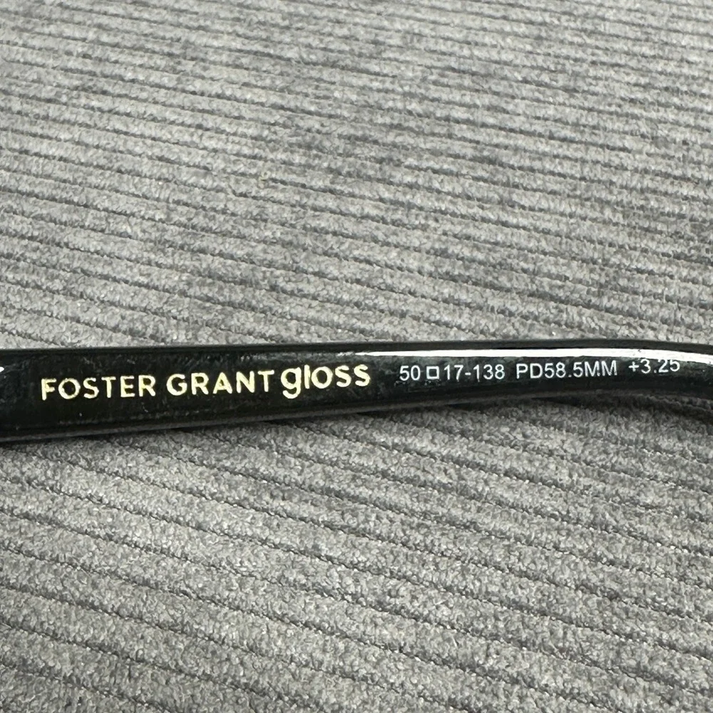 Foster Grant Gloss Connie LEP Tortoise Cat Eye Reading Glasses +3.25 TG1118